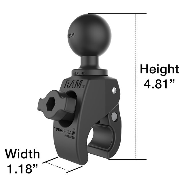 Кронштейн RAM® Tough-Claw™ Small Clamp Ball Base (RAP-400U)