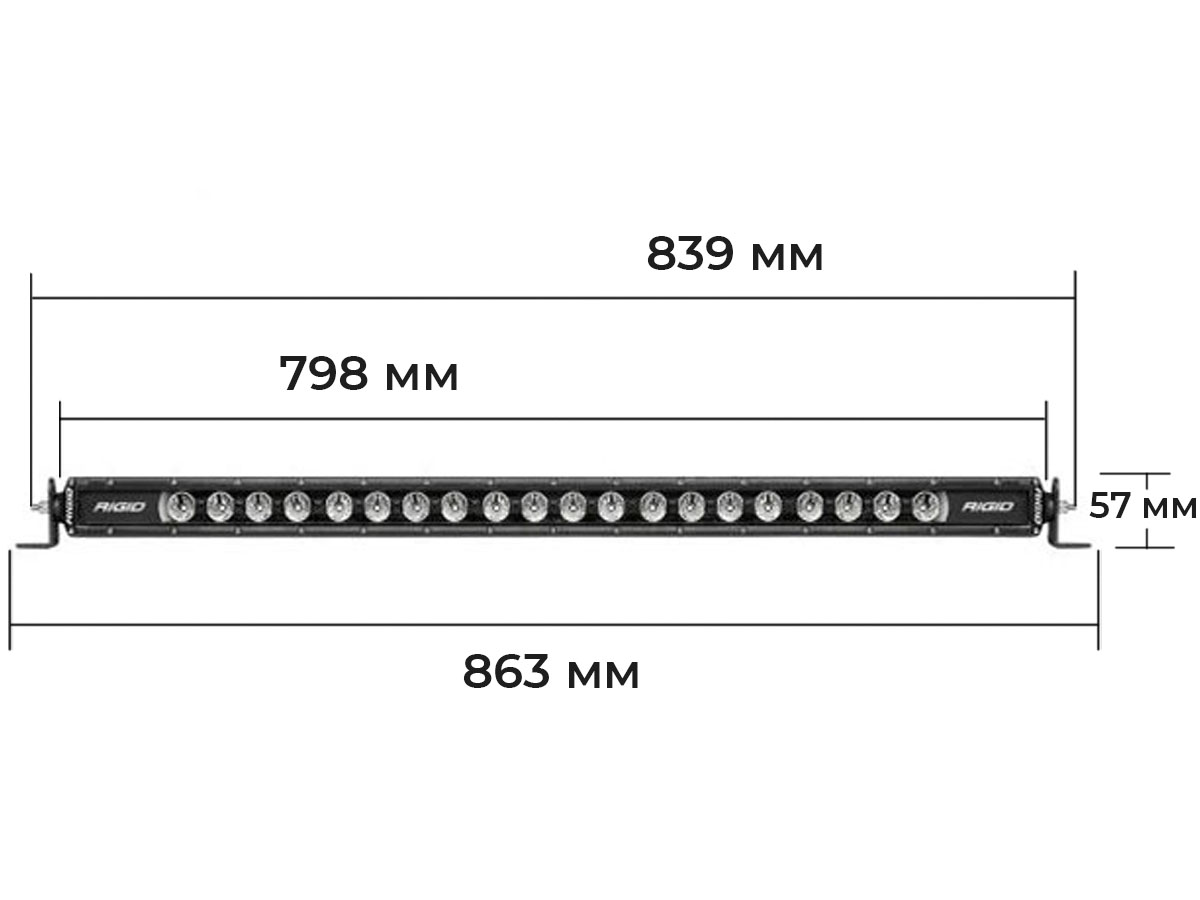 30″ Radiance Plus SR-серия (20 Светодиодов) RGB-W подсветка