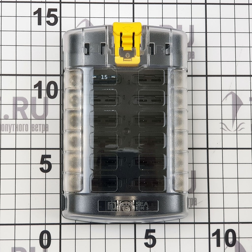 Блок предохранителей ATO/ATC Blue Sea ST-Blade 5029 32 В 30/100 А на 12 предохранителей с крышкой