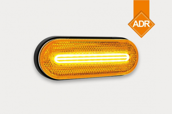 Габаритный фонарь Fristom LED FT-070 Z, желтый, 12-36V.