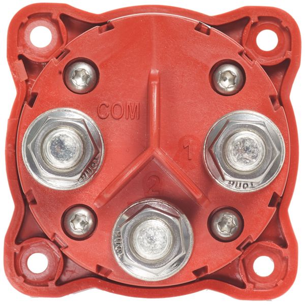 Переключатель АКБ Blue Sea m-Series 6007 32 В 300 А 4-х позиционный красный