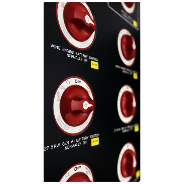 Переключатель АКБ Blue Sea e-Series 9003E 48 В 350 А однополюсный ВКЛ-ВЫКЛ красный