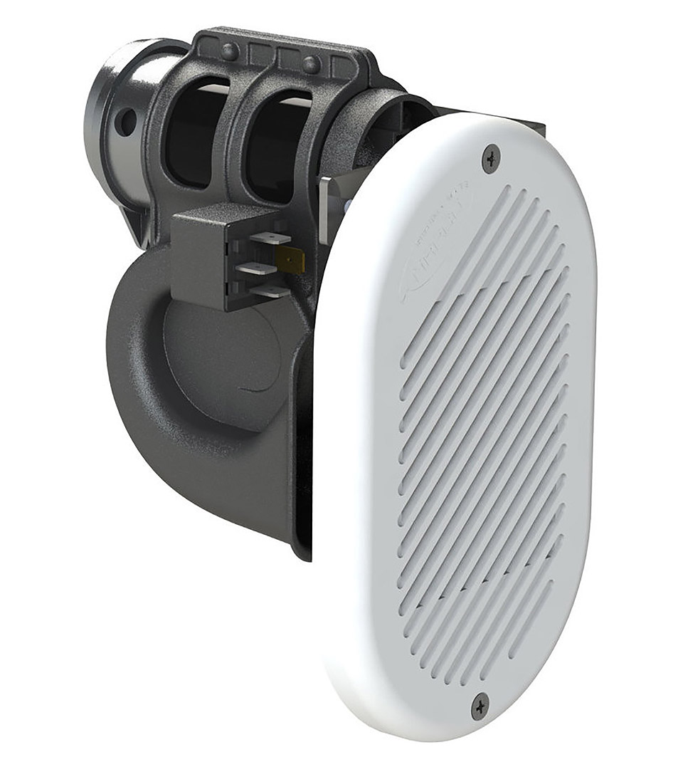 Врезной электропневматический горн «Hurricane» 12в