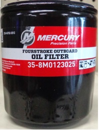 8M0123025 Фильтр масляный для MERCURY V6/V8 175-300л.с. 4-Stroke 3.4L/4.6L (Quicksilver)
