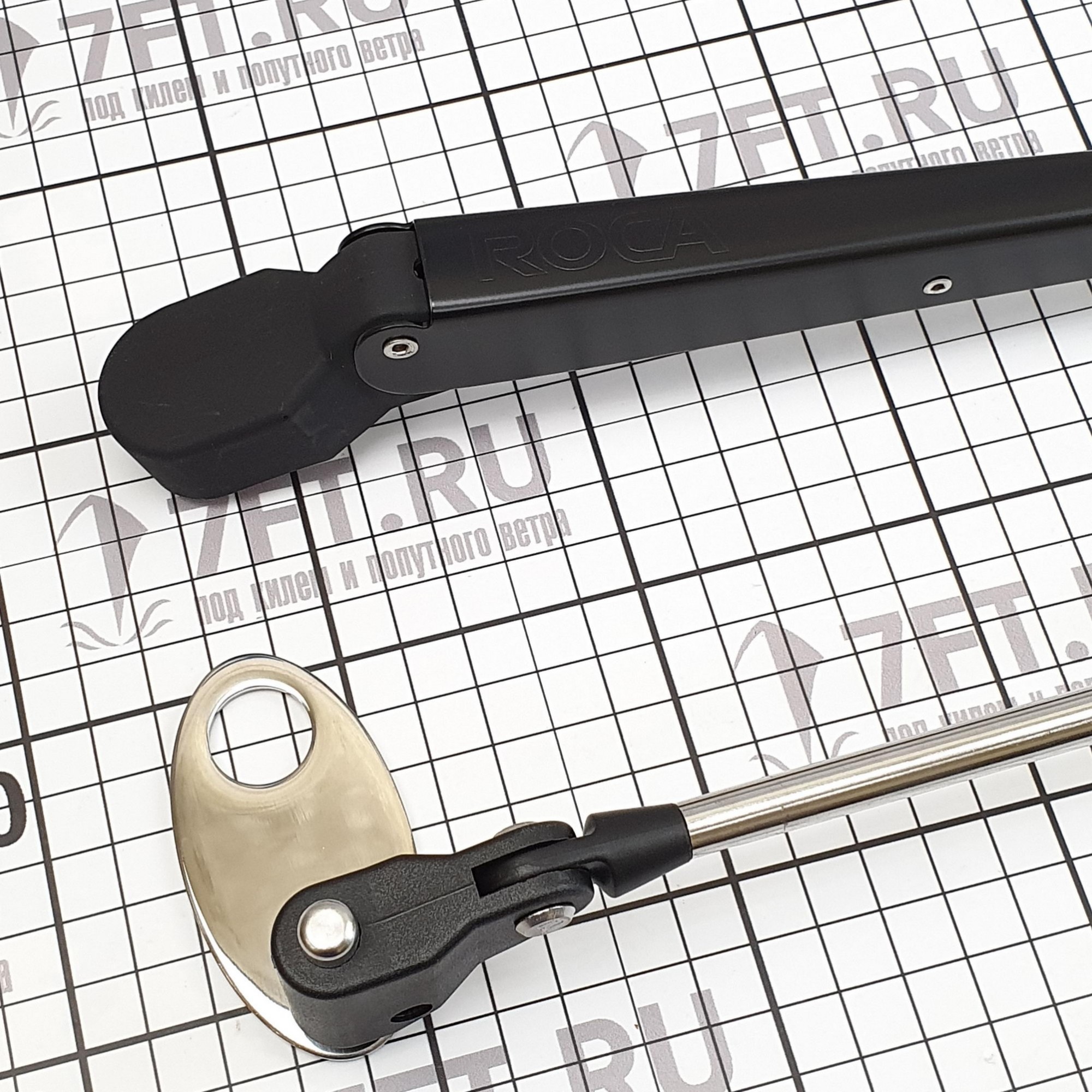 Рычаг стеклоочистителя двойной пантограф Roca 538818 340 - 470 мм чёрный цвет