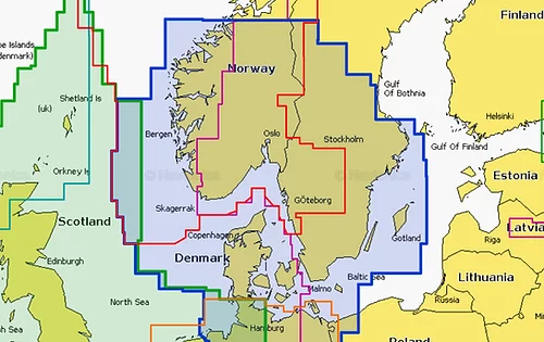 Карта Navionics 45XG SKAGERRAK & KATTEGAT Скагеррак и Каттегат