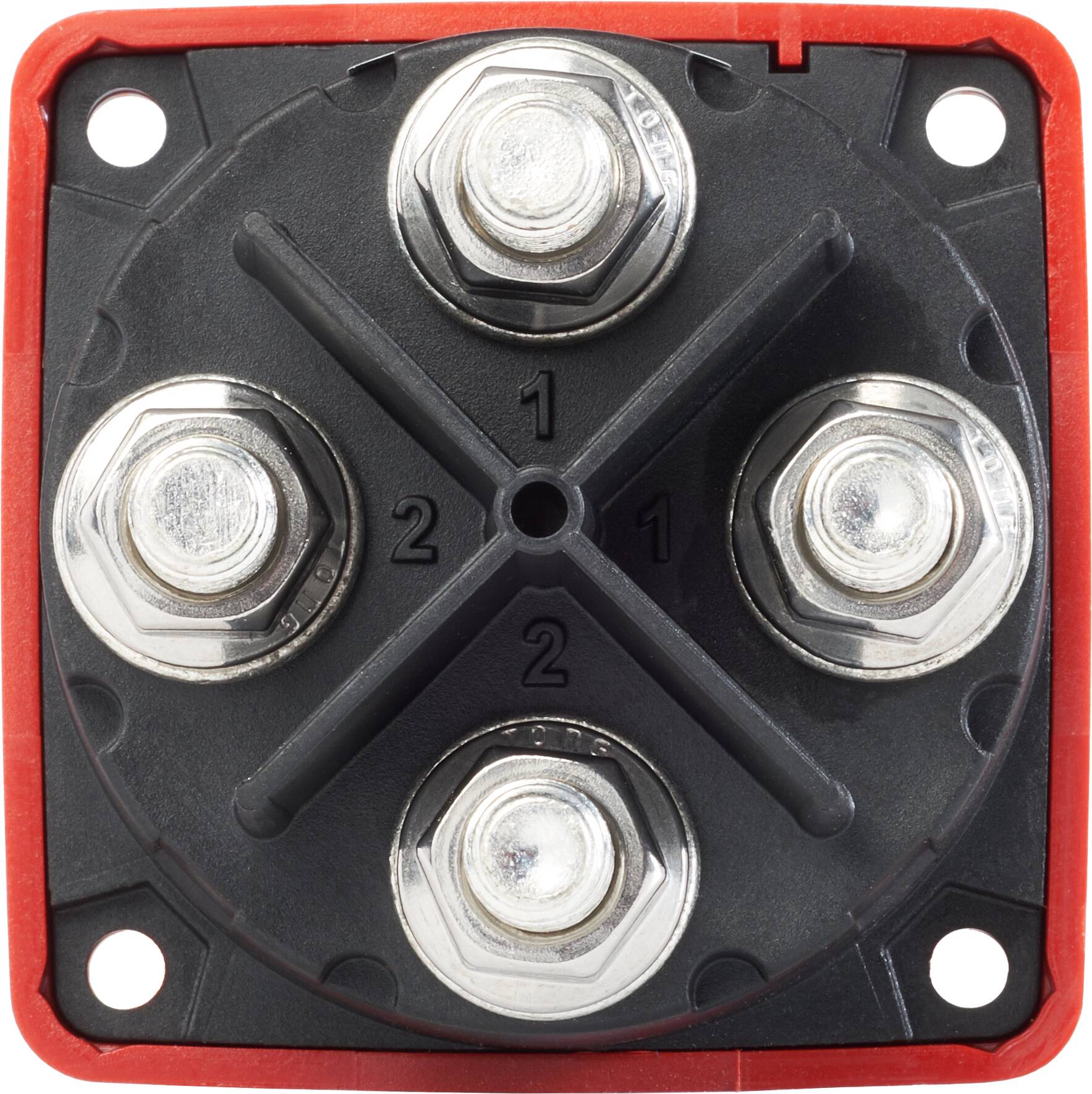 BlueSea m-Series Mini Dual Circuit Battery Switch - Red 6010
