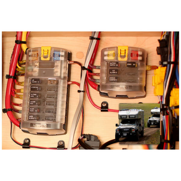 Блок предохранителей ATO/ATC Blue Sea ST-Blade 5028 32 В 30/100 А на 6 предохранителей с крышкой