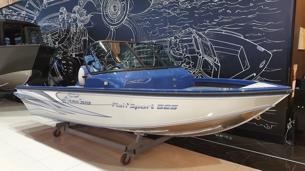 NorthSilver 525 Fish Sport на катере — пример установки, Рыбанутые.РФ