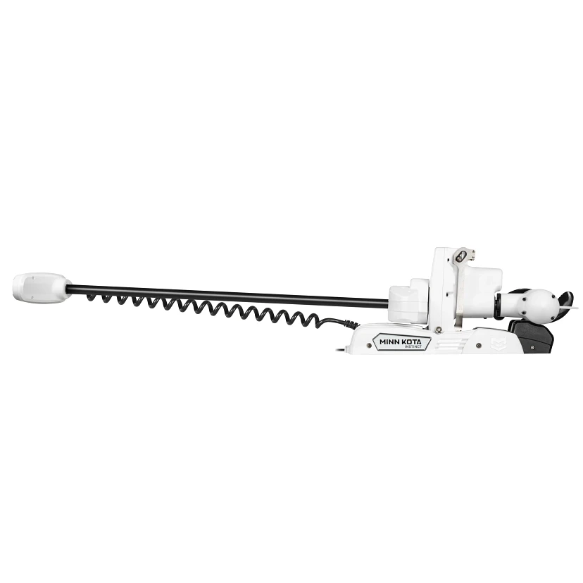 Minn Kota Riptide Instinct QUEST 90/115 lb. Thrust, 100" Shaft, Wireless Remote, White на катере — пример установки, Рыбанутые.РФ