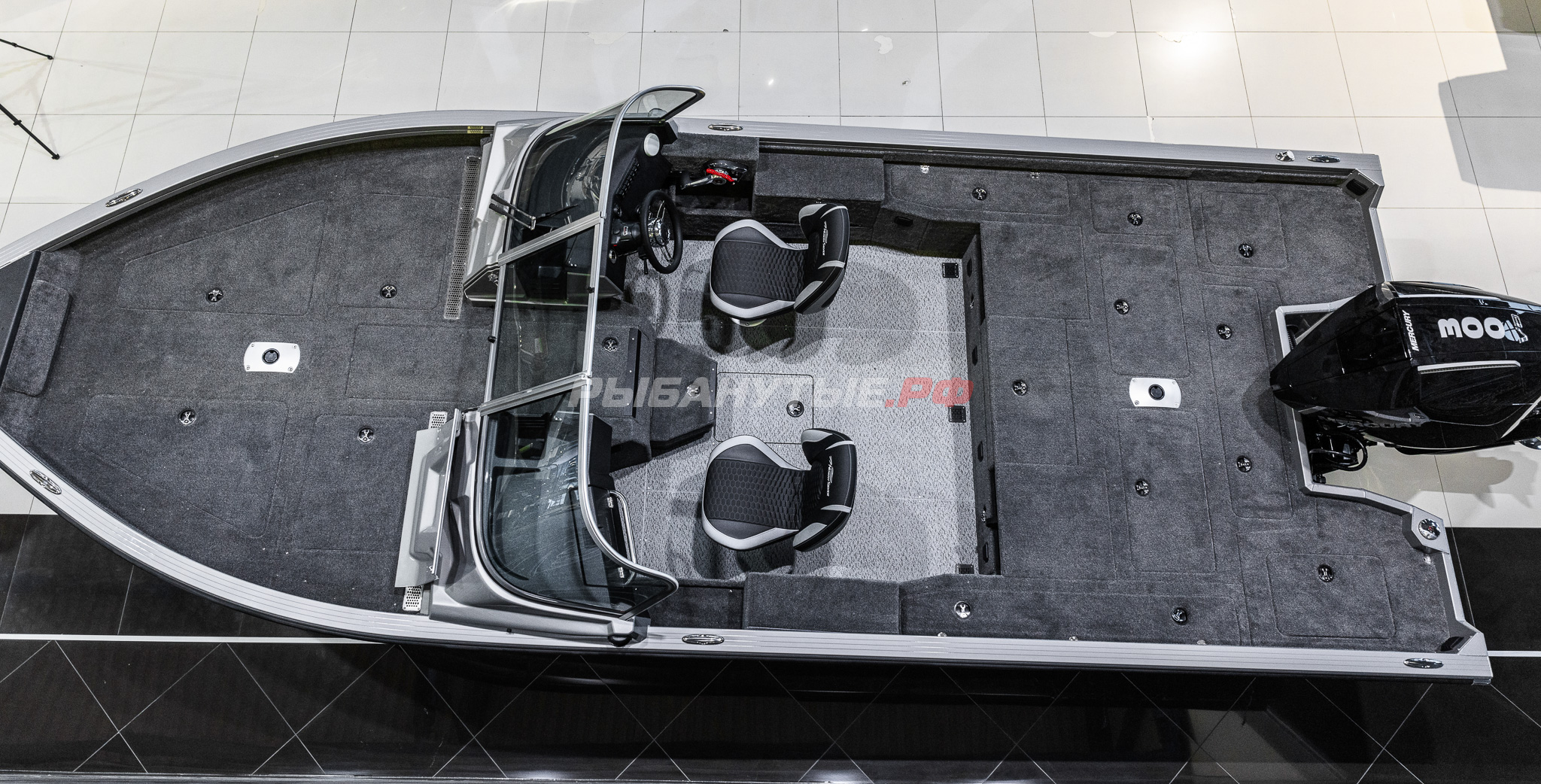 NorthSilver 650M Fish Sport на катере — пример установки, Рыбанутые.РФ