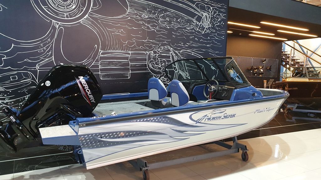 NorthSilver 525 Fish Sport на катере — пример установки, Рыбанутые.РФ