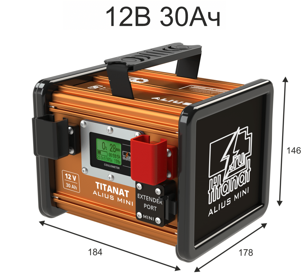 Аккумулятор Titanat 12V 30Ah LiFePO4 ALIUS MINI на катере — пример установки, Рыбанутые.РФ