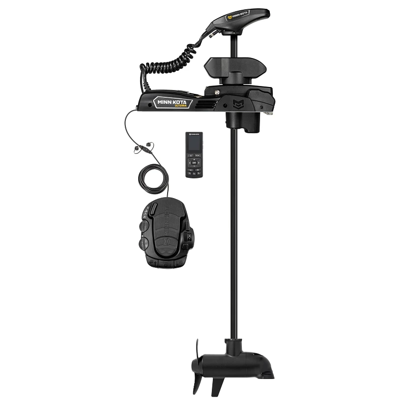 Minn Kota Ulterra QUEST 90/115 lb. Thrust, 60" Shaft, Dual Spectrum CHIRP Sonar, Wireless Remote на катере — пример установки, Рыбанутые.РФ