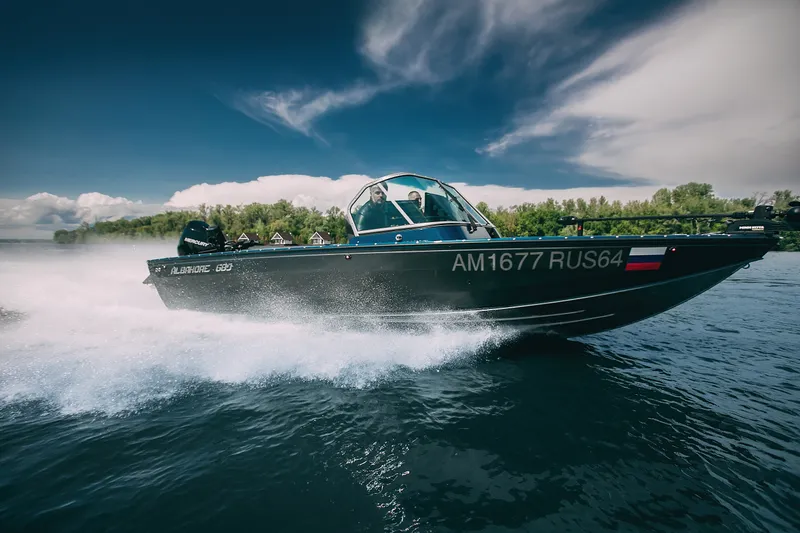 Albakore 680 Fish на катере — пример установки, Рыбанутые.РФ