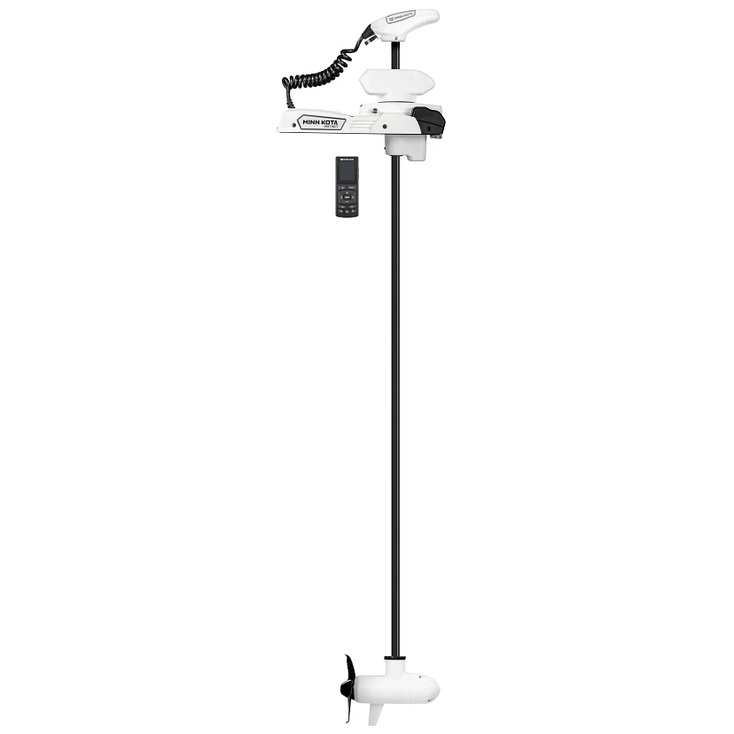 Minn Kota Riptide Instinct QUEST 90/115 lb. Thrust, 100" Shaft, Wireless Remote, White на катере — пример установки, Рыбанутые.РФ