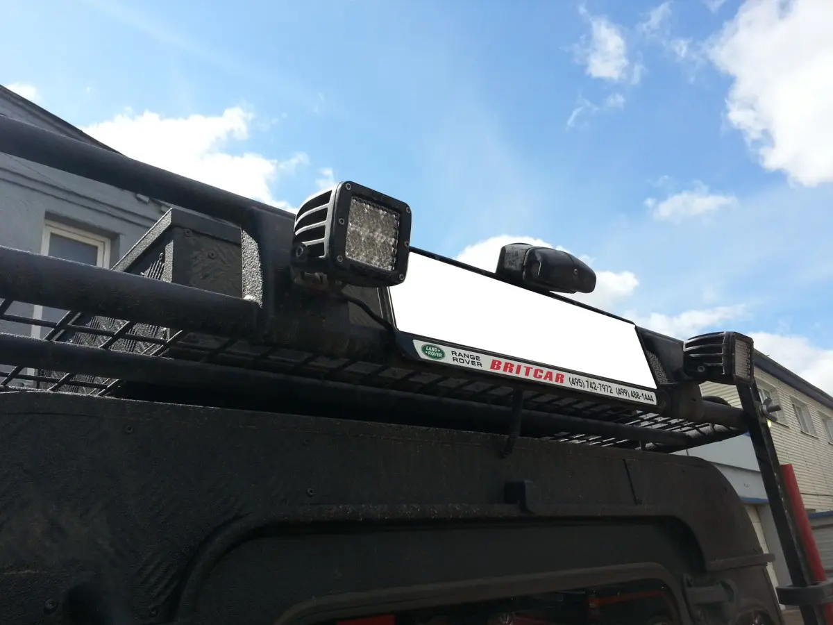 RIGID D-серия PRO (4 светодиода) — Ближний свет (пара) на катере — пример установки, Рыбанутые.РФ