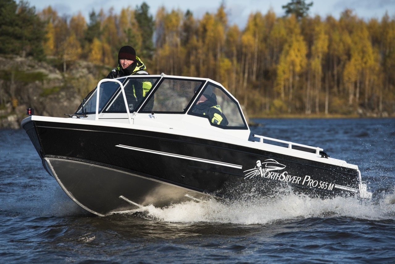 NorthSilver PRO 565 M на катере — пример установки, Рыбанутые.РФ