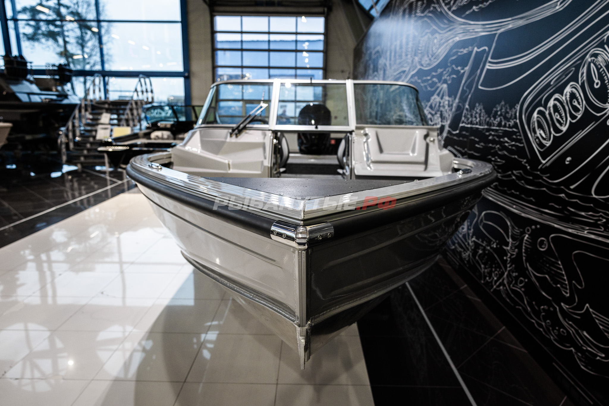 NorthSilver 650M Fish Sport на катере — пример установки, Рыбанутые.РФ
