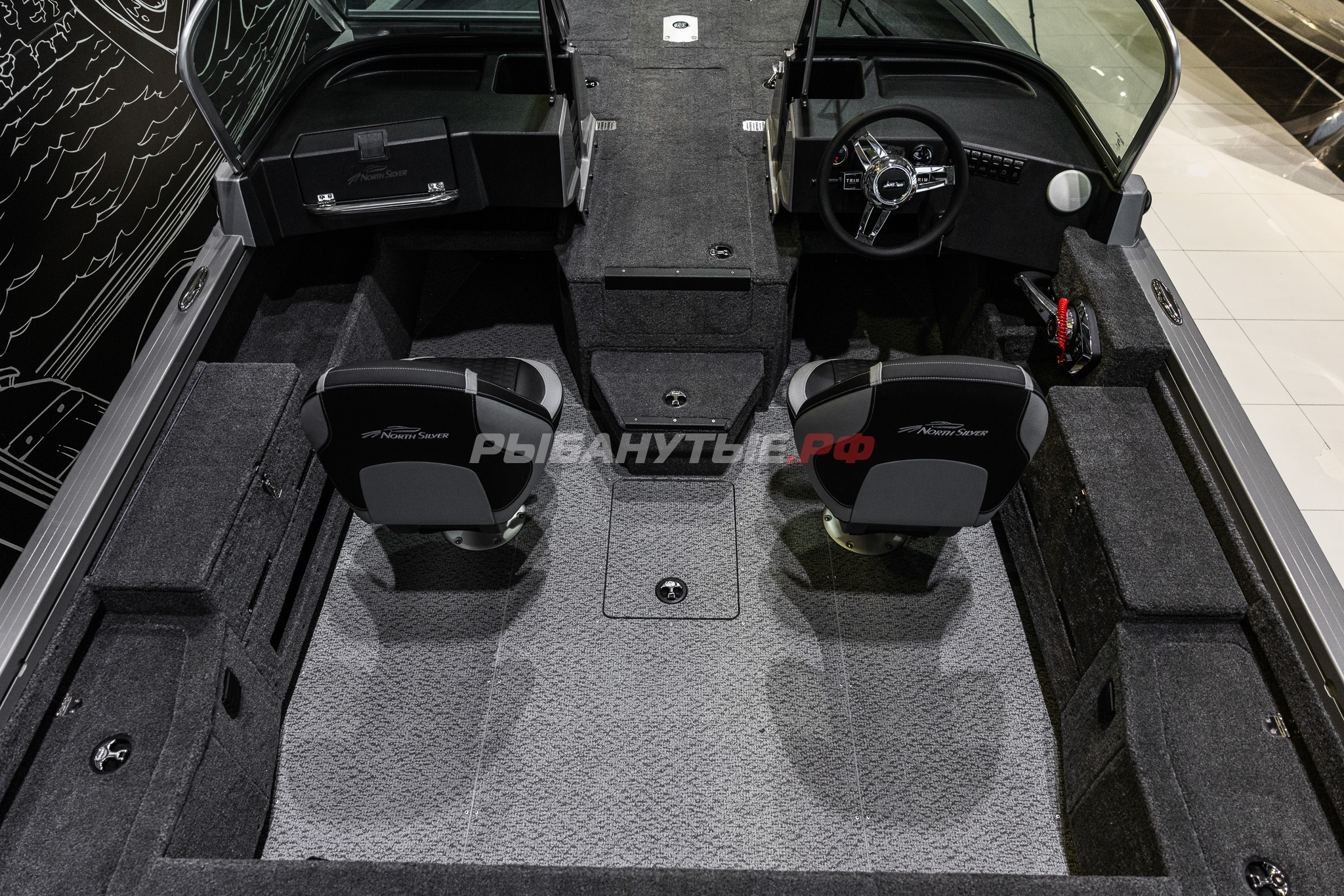 NorthSilver 650M Fish Sport на катере — пример установки, Рыбанутые.РФ