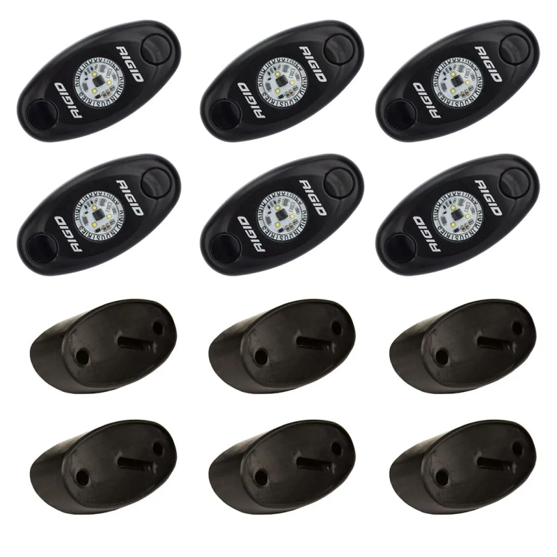 RIGID Rock Light Kit- Янтарный цвет свечения (6 модулей) на катере — пример установки, Рыбанутые.РФ