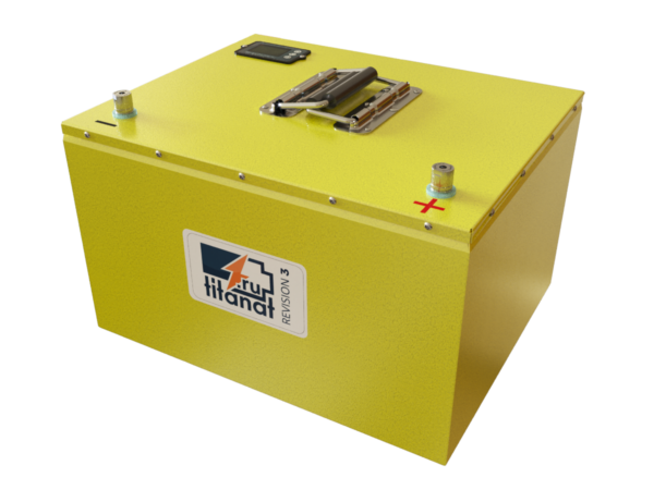 Аккумулятор TITANAT 24V 104Ah LiFePO4 Защищённый. Сталь. Порошковая окраска. Тип 2
