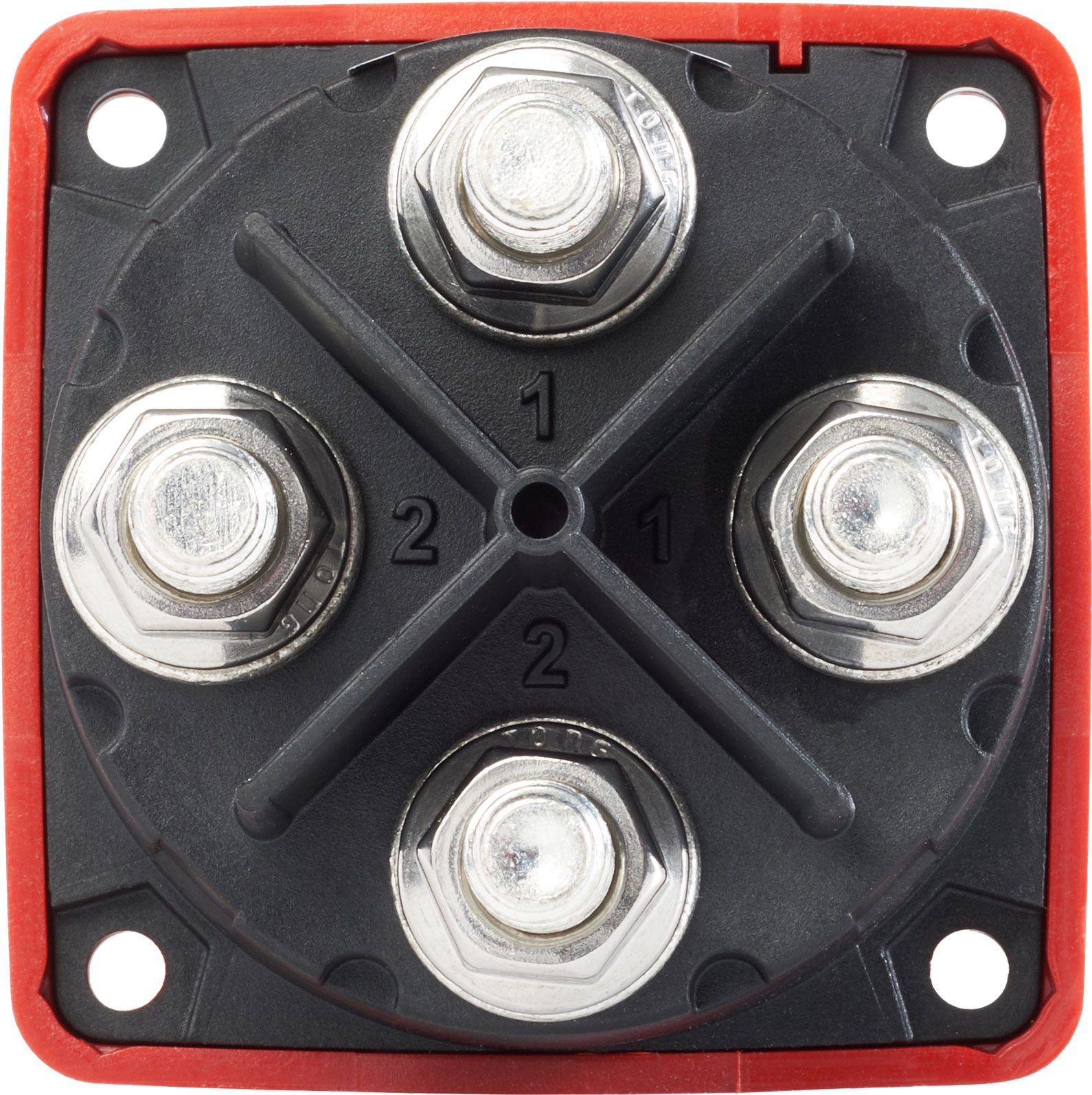 BlueSea m-Series Mini Dual Circuit Plus™ Battery Switch - Red 6011