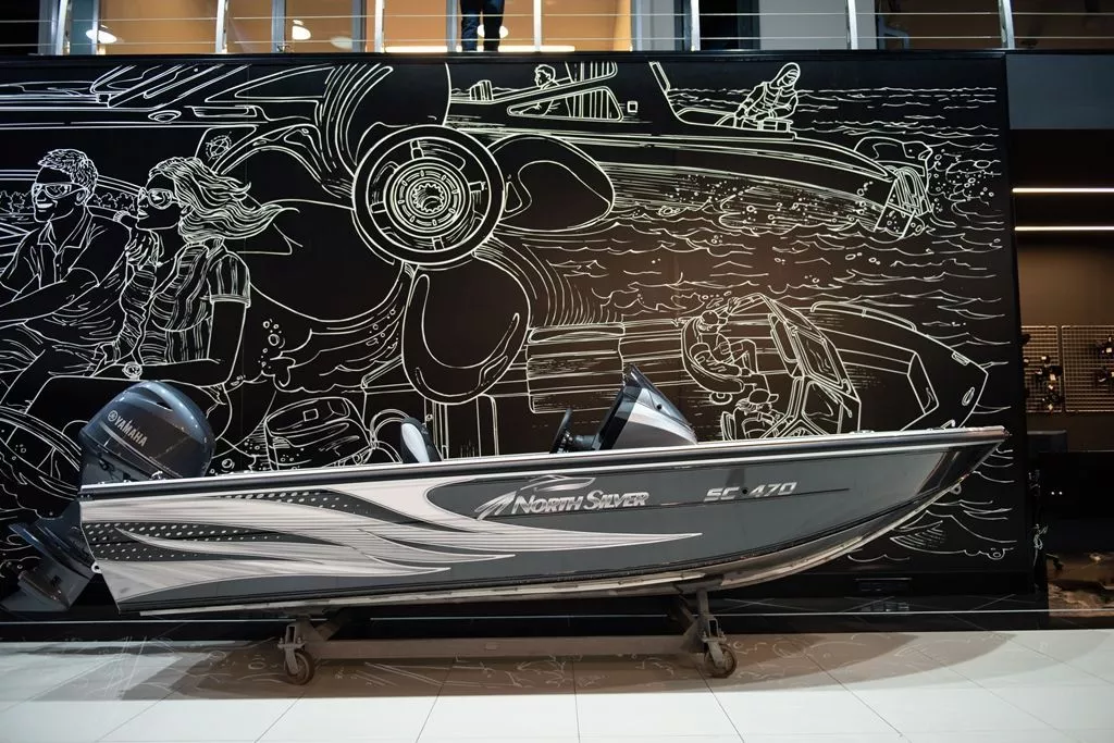 NorthSilver 470 SC на катере — пример установки, Рыбанутые.РФ