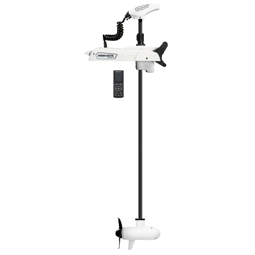 Minn Kota Riptide Terrova QUEST 90/115 lb. Thrust, 72" Shaft, Wireless Remote, White на катере — пример установки, Рыбанутые.РФ