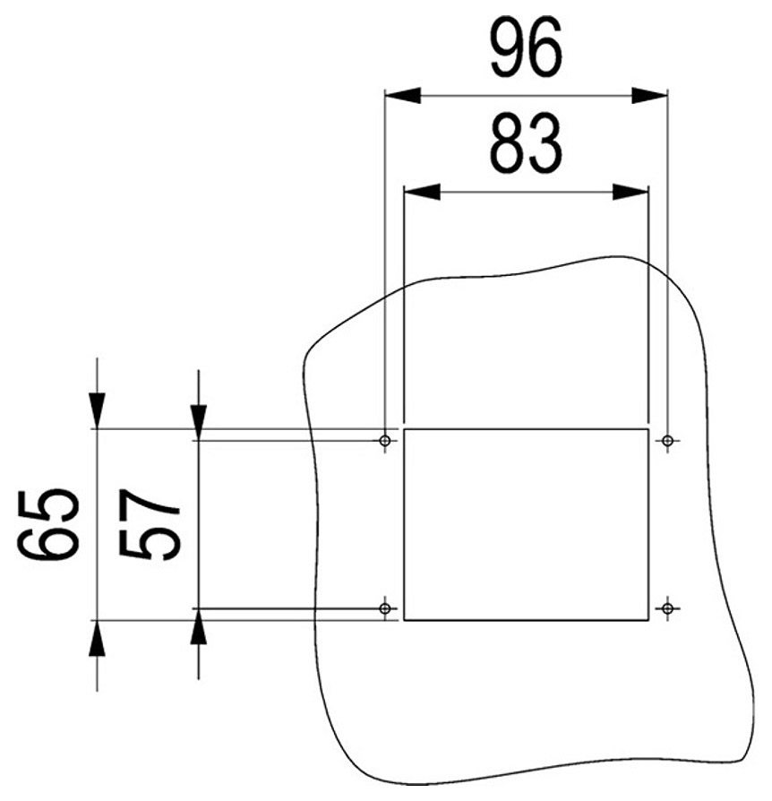 Электрический горн-улитка, врезной, хромированный