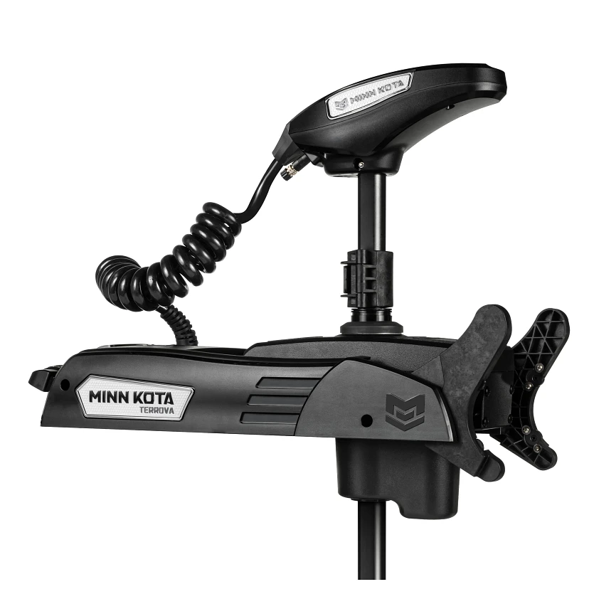 Minn Kota Riptide Terrova QUEST 90/115 lb. Thrust, 87" Shaft, Wireless Remote, Black на катере — пример установки, Рыбанутые.РФ