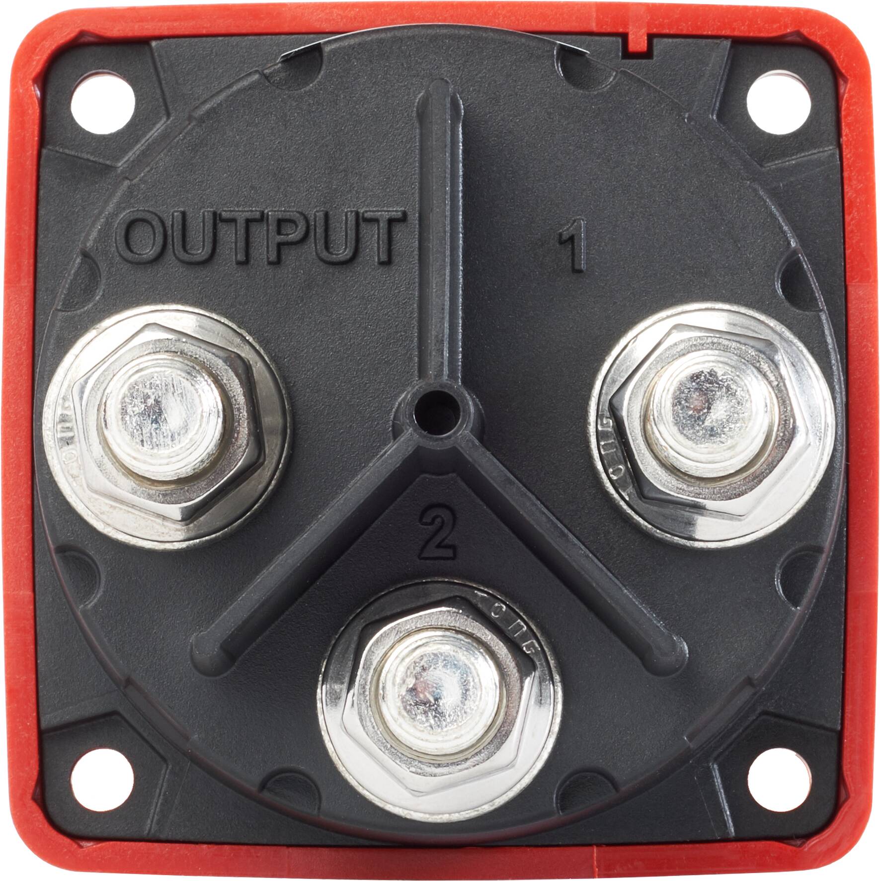 BlueSea m-Series Selector 3 Position Battery Switch - Red 6008