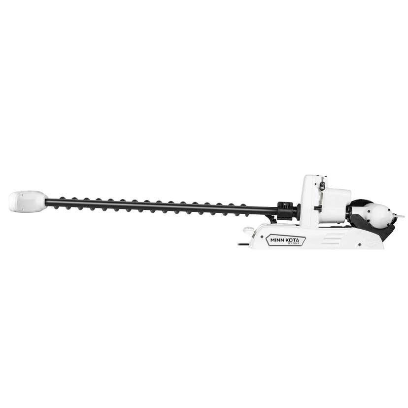 Minn Kota Riptide Terrova QUEST 90/115 lb. Thrust, 100" Shaft, Wireless Remote, White на катере — пример установки, Рыбанутые.РФ