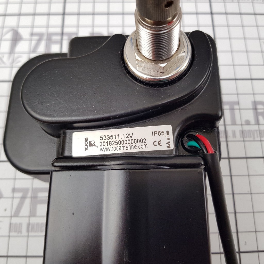 Двухскоростной привод стеклоочистителя Roca W12 533511 12 В 45-110° черный цвет