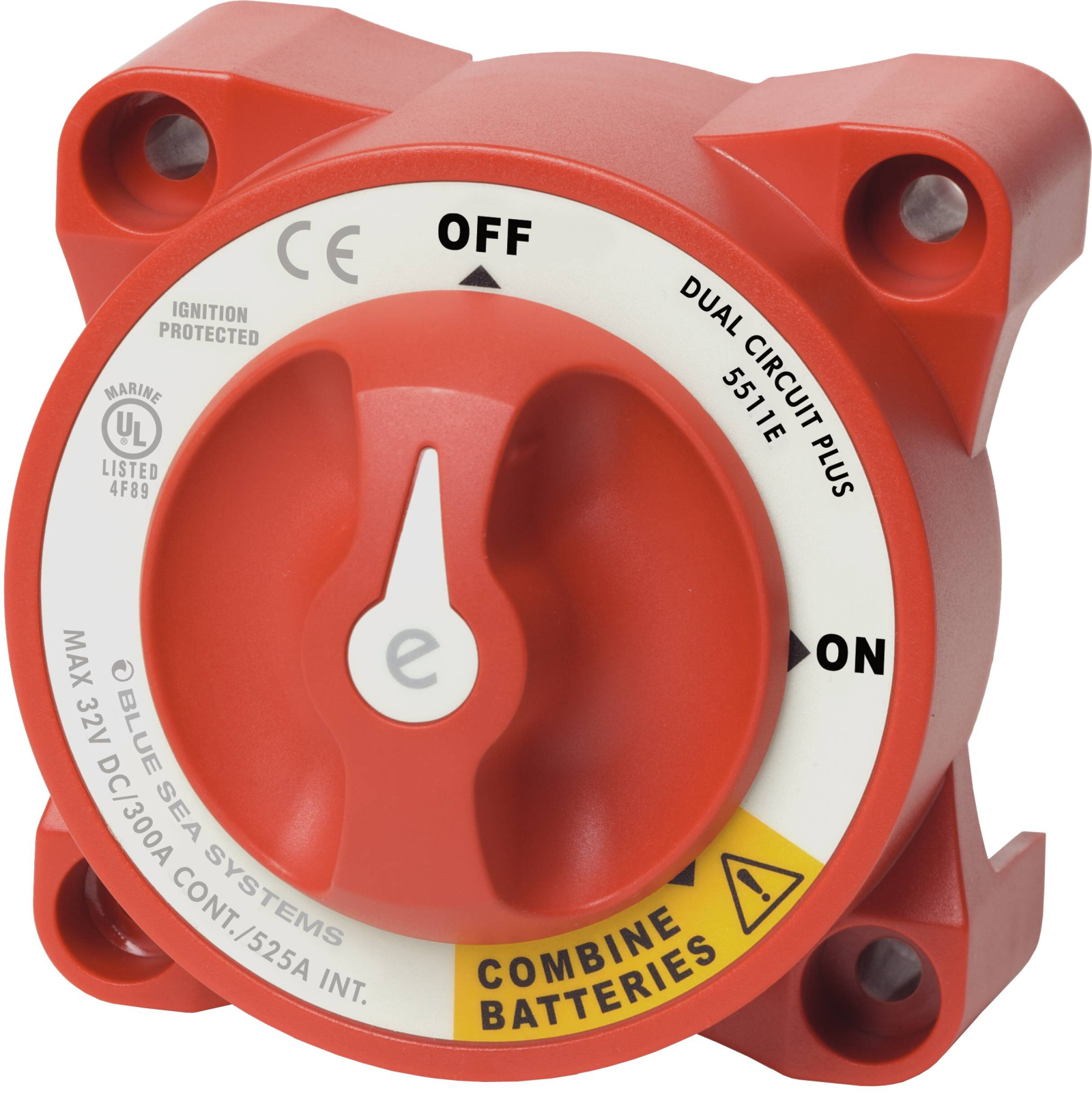 BlueSea e-Series Dual Circuit Plus™ Battery Switch 5511e