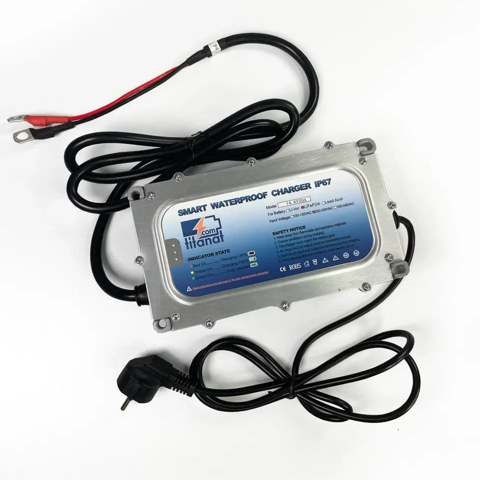 Зарядное устройство Titanat влагозащищенное LiFePO4 12V 20A IP67