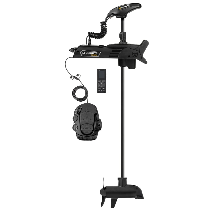 Minn Kota Terrova QUEST 90/115 lb. Thrust, 60" Shaft, Dual Spectrum CHIRP Sonar, Wireless Remote на катере — пример установки, Рыбанутые.РФ