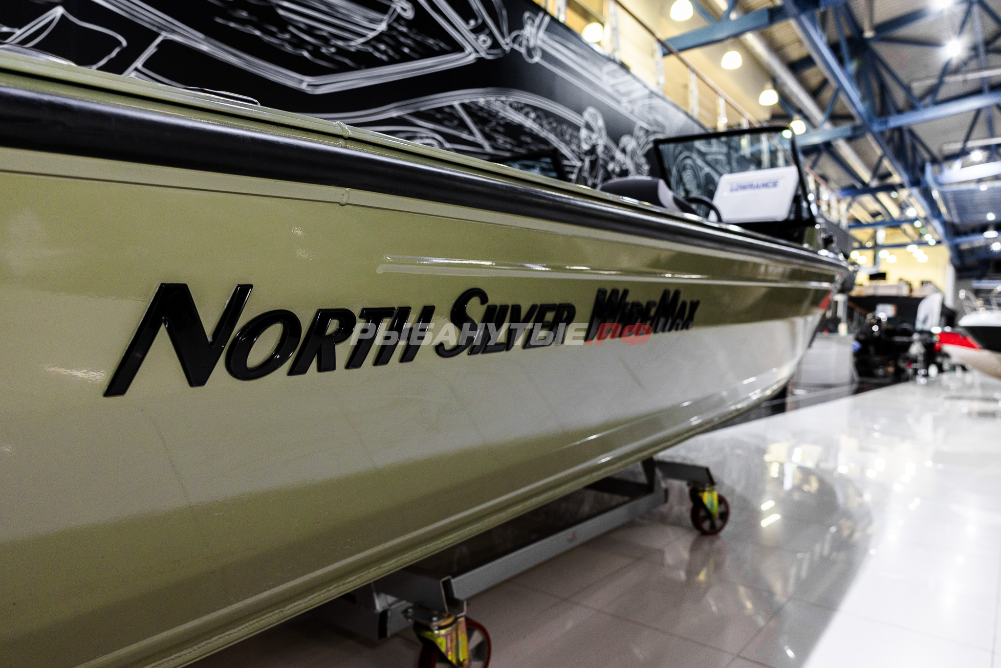 NorthSilver WideMax на катере — пример установки, Рыбанутые.РФ